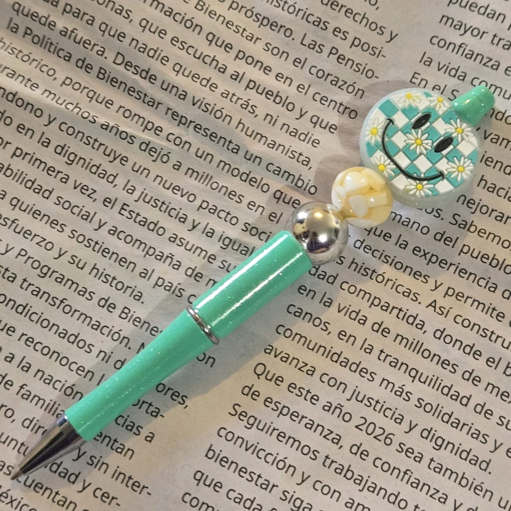 🍒🍒 Floral Smiley Face Pen - You Choose Design
